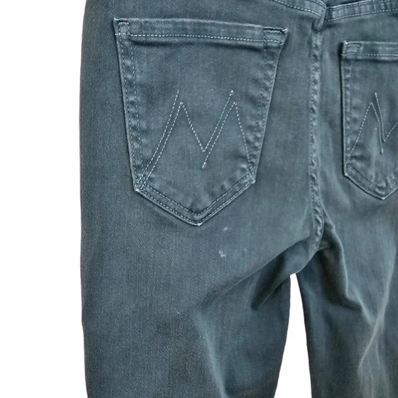 Mother Womens High Waisted Looker  Ankle Fray Teal Size 25 - Picture 10 of 11